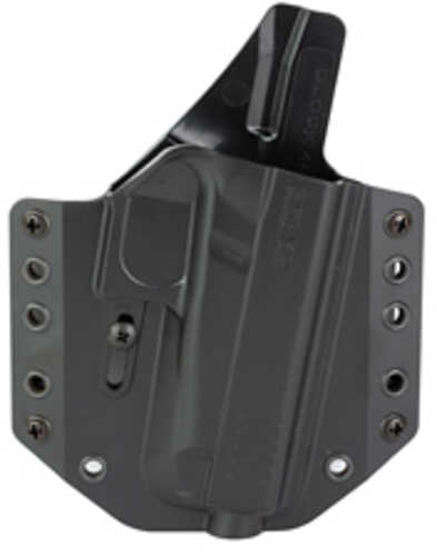 Bravo Concealment BCA OWB Holster 1.5" Belt Loops Fits Glock 43/43X/48 Right Hand Black Polymer Does not