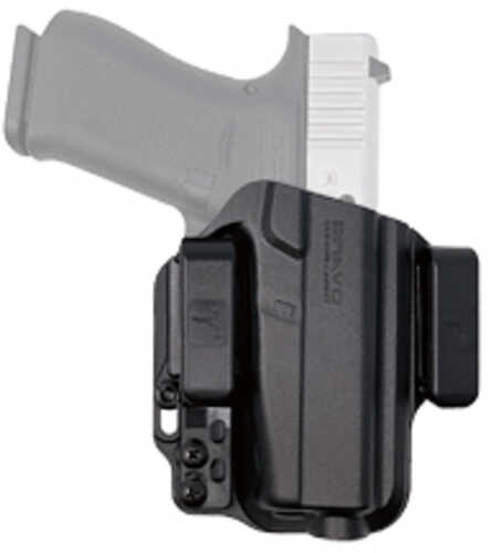 Bravo Concealment Torsion IWB Holster Waistband Clips Fits Glock 43/43X Right Hand Black Polymer v