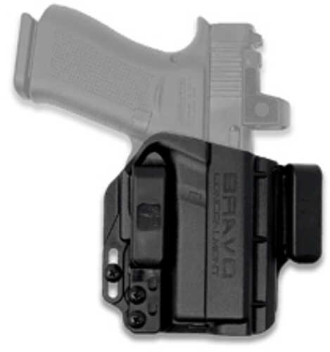 Bravo Concealment Torsion IWB Holster Waistband Clips Fits Glock 43X MOS Right Hand Black Polymer