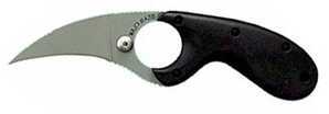 Columbia River Knife & Tool Bear Claw Fixed Blade AUS 4/Satin Plain Hawksbill Zytel Sheath 2.375" Black Box