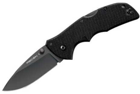 Cold Steel Recon 1 Folding Knife AUS 8A/Black Plain Spear Point Pocket Clip 3" Black G10 27TMS