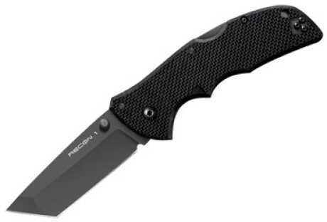 Cold Steel Recon 1 Folding Knife AUS 8A/Black Plain Tanto Point Pocket Clip 3" Black G10 27TMT