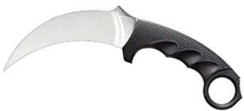 Cold Steel Tiger Fixed Blade Knife AUS 8A/Polished Plain Hawksbill Secure-Ex Sheath 4.75" Black Kraton/Grivory Box