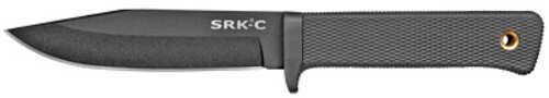 Cold Steel SRK Compact Fixed Blade Knife SK-5 with Black Tuff-Ex Finish Plain Edge 5" 49LCKD