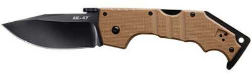 Cold Steel AK-47 3.5" Folding Knife Clip Point Plain Edge Coyotoe Finish XHP Ambidextrous Belt 58TLAKVB