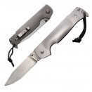 Cold Steel Pocket Bushman 4.5" Folding Knife Drop Point Plain Edge German 4116 Stainless BD1 Dual Thumb Disc/Pocke