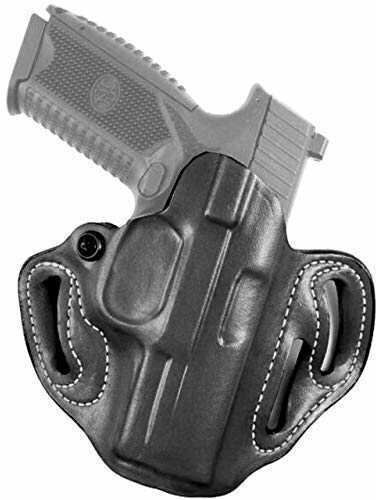 DeSantis Gunhide Speed Scabbard Belt Holster Fits Hudson H9 Left Hand Black Leather 002BB5IZ0