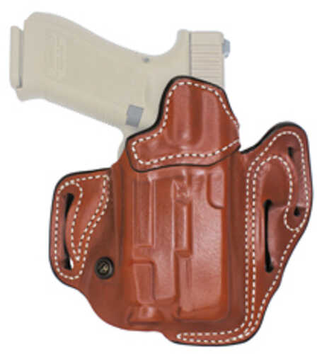 DeSantis Gunhide 201Ta6VZ0 Vengeance Scabbard OWB Tan Leather Fits Glock 19/19X/19 Gen 5/23/32/45, Belt Slide Mount, Rig