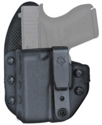 DeSantis Gunhide Uni-Tuk Inside Waistband Holster Fits Glock 43/43X MOS With or Without Reflex Left Hand Black Kydex 206