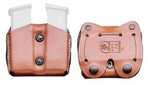 Desantis A01 Dbl Mag Pouch Magazine Ambidextrous Tan SGL Stock 380 Leather A01TJBBZ0