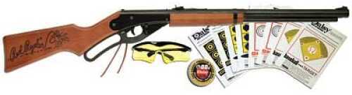 Daisy 1938 Red Ryder Air Rifle 177BB 280 Blue Wood Lever Action Glasses, Targets, Pellets Clam Pack 1 650BB 9938