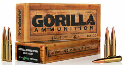 300 AAC Blackout 208 Grain A-Max Rounds Gorilla Ammunition