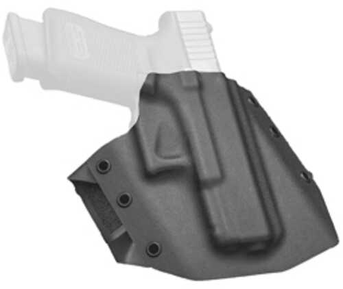 GunfightersINC Ronin Outside Waistband Holster Fits 1911 4.25" Commander Models (No Rail) Kydex Construction Black Right