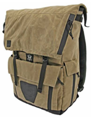 Grey Ghost Gear Gypsy Backpack Field Tan Waxed Canvas 19"x16"x4.5" 6025-TAN