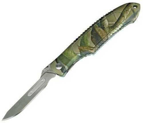 Havalon Piranta Camo Folding Knife Liner Lock 2.75" Stainless Steel Blade ABS Polymer Handle with Predator Series