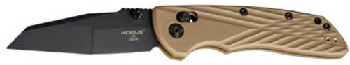 Hogue Deka Folding Knife CPM MagnaCut Cerakote Finish Black Plain Modified Wharncliffe Edge 3.25" Blade Flat Dark Earth 