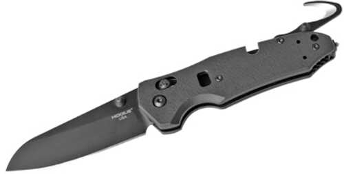 Hogue Trauma 3.5in 1st Resp Folder Sheepfoot Blk Fin G10 Blk