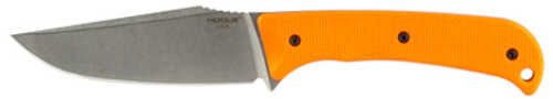 Hogue Extrak XL Fixed Blade Knife CPM MagnaCut Steel Plain Edge 3.9" Clip Point Blade Stone Tumbled Finish Orange G-10 H