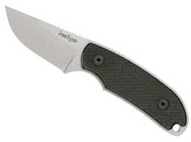 Kershaw Hunting Fixed Blade Knife Sandvik 14C28N/Stone Washed Plain Drop Point Sheath 2.25" Black G10 Box 1080