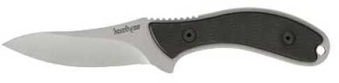 Kershaw Field Fixed Blade Knife Sandvik 14C28N/Stone Washed Plain Clip Point Sheath 3.25" Black G10 Box 1082