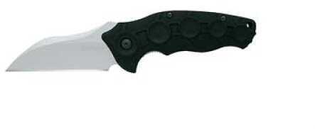 Kershaw Needs Work Folding Knife/Assisted 14C28N/Satin Plain Sheepsfoot Pocket Clip 3" Black Nylon Box 1820