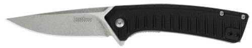 Kershaw ENTROPY Folding Knife/Assisted 8CR13MOV Stonewashed Plain Drop Point SpeedSafe Flipper Liner Lock Reversible Car