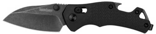 Kershaw Craze Folding Knife Plain Edge 8Cr13Mov Blade Steel Blackwash Finish Black Glass Filled Nylon Handle Dura Lock 2