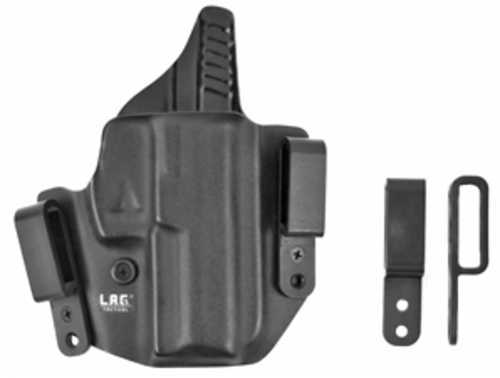 L.A.G. Tactical Inc. Defender Series OWB/IWB Holster Fits CZ P-10 C Kydex Right Hand Black Finish 17014