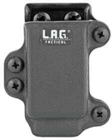 L.A.G. Tactical Inc. Single Pistol Magazine Carrier Fits Most Stack 9/40 Slim Magazines Kydex Black Finish 34001