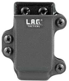 L.A.G. Tactical Inc. Single Pistol Magazine Carrier Fits All Double Stack 45/10mm Magazines Kydex Black Finish 34002