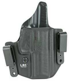 L.A.G. Tactical Inc. Defender Series OWB/IWB Holster Fits H&K VP9 Kydex Right Hand Black Finish 9026