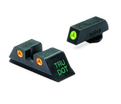 Sight Set (Fixed Green/Orange) For 10mm & 45 ACP