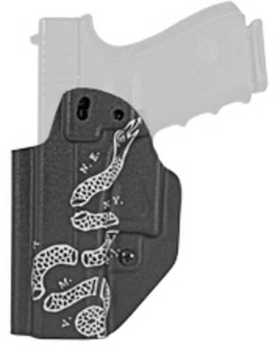 Mission First Tactical Inside Waistband Holster Ambidextrous Black "Join or Die" Fits Glock 19/23 Kydex Includes 1.5" Be