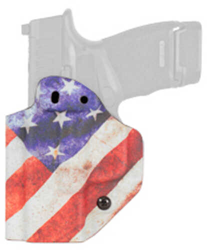 Mission First Tactical Inside Waistband Holster Ambidextrous American Flag Fits Springfield Hellcat Kydex Includes 1.5" 