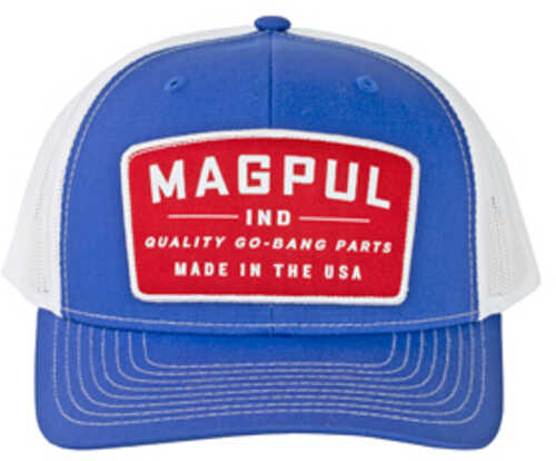 Magpul Industries Go Bang Trucker Hat Royal/White One Size Fits Most MAG1102-423