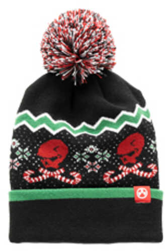 Magpul Industries Ugly Christmas Beanie Krampus One Size Fits Most Black With Custom Knit Graphics 95% Acrylic 5% Lycra 