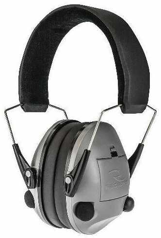 Radians Transverse Electronic Earmuff Black Frame Silver Nrr 20 Tv0600cs