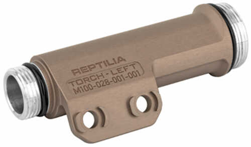 REPTILLA,LLC Torch 6V/18650 M-LOk Tobacco Hardcoat Anodized Left Side