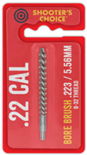 Shooter's Choice Shooters Choice Bore Brush 3" .22 Cal 8-32 Threads Bronze  