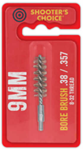 Shooter's Choice Shooters Choice Bore Brush 2" 9MM 8-32 Threads Bronze  