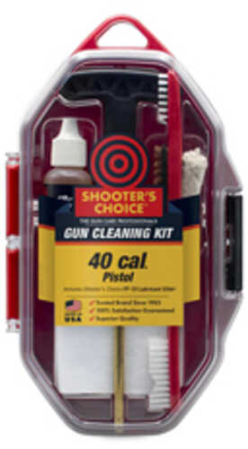 Shooter's Choice .40 Cal Pistol Gun Cleaning Kit 