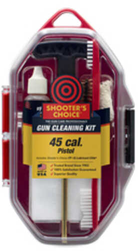 Shooter's Choice .45 Cal Pistol Gun Cleaning Kit 