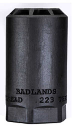 Sharps Bros. Badlands Blast Deflector .223 Through .354 Caliber Nitride Finish Black Fits 1/2X28" Thread Patterns
