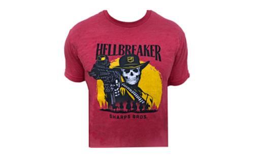 Sharps Bros. Hellbreaker Short Sleeve Shirt Extra Large Red Sbts04-xl