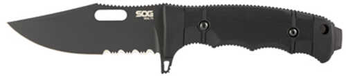 SOG Knives & Tools Seal FX 4.3" Fixed Blade Knife Clip Point Partially Serrated Edge Glass Reinforced Handle CPM S35VN S