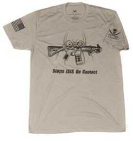 Spikes Tactical Stops ISIS Tee Shirt LG Gray SGT1071-L