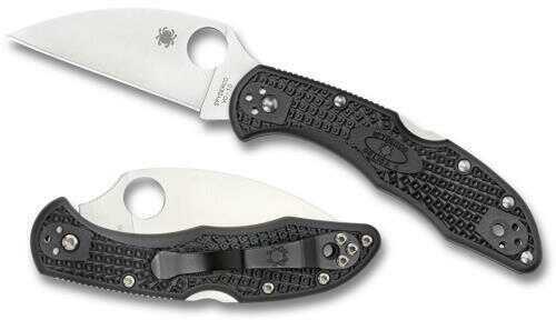 Spyderco Delica 4 Black FRN Wharncliffe SpyderEdge Folder