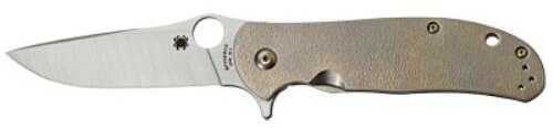 Spyderco Advocate Folder 3.49 in plain Titanium Handle