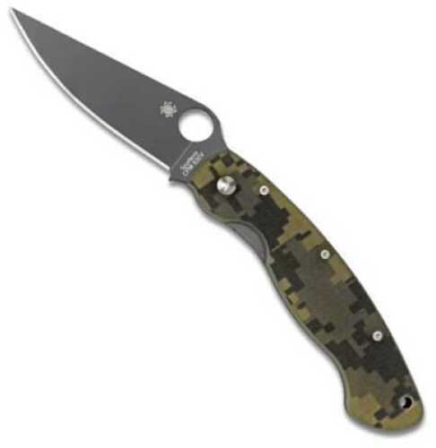 Spyderco Military Model Folding Knife Black Blade Camo G-10 C36GPCMOBK