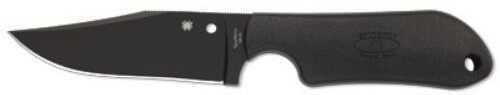 Spyderco- Street Beat Plain Edge Fixed Knife W/3.49" Blade Md: FB15PBBK